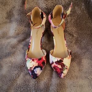 Floral Print Heels